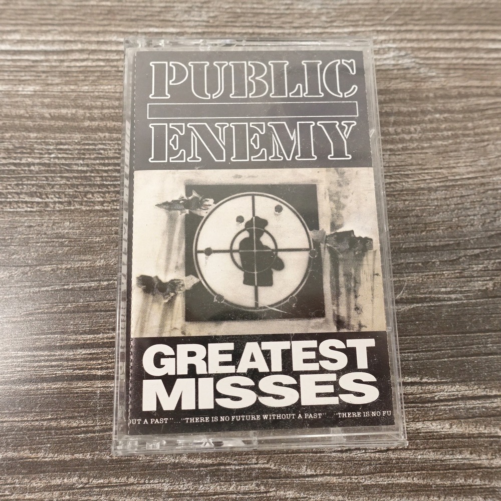 Public Enemy Greatest Misses Cassette Tape OS Black Good 1992 Def Jam OT 53014